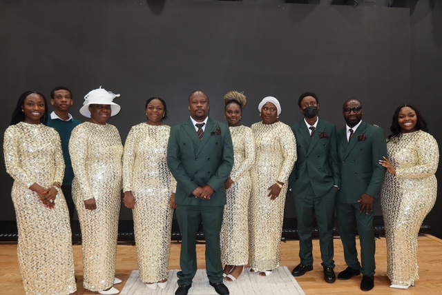 Worship team leading music at RCCG Desire of Nations