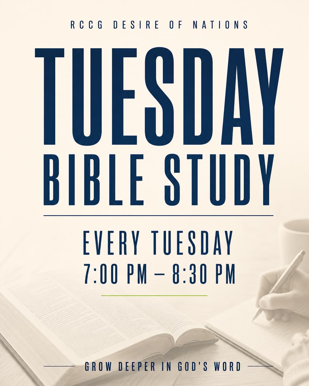 Tuesday Bible Study flyer